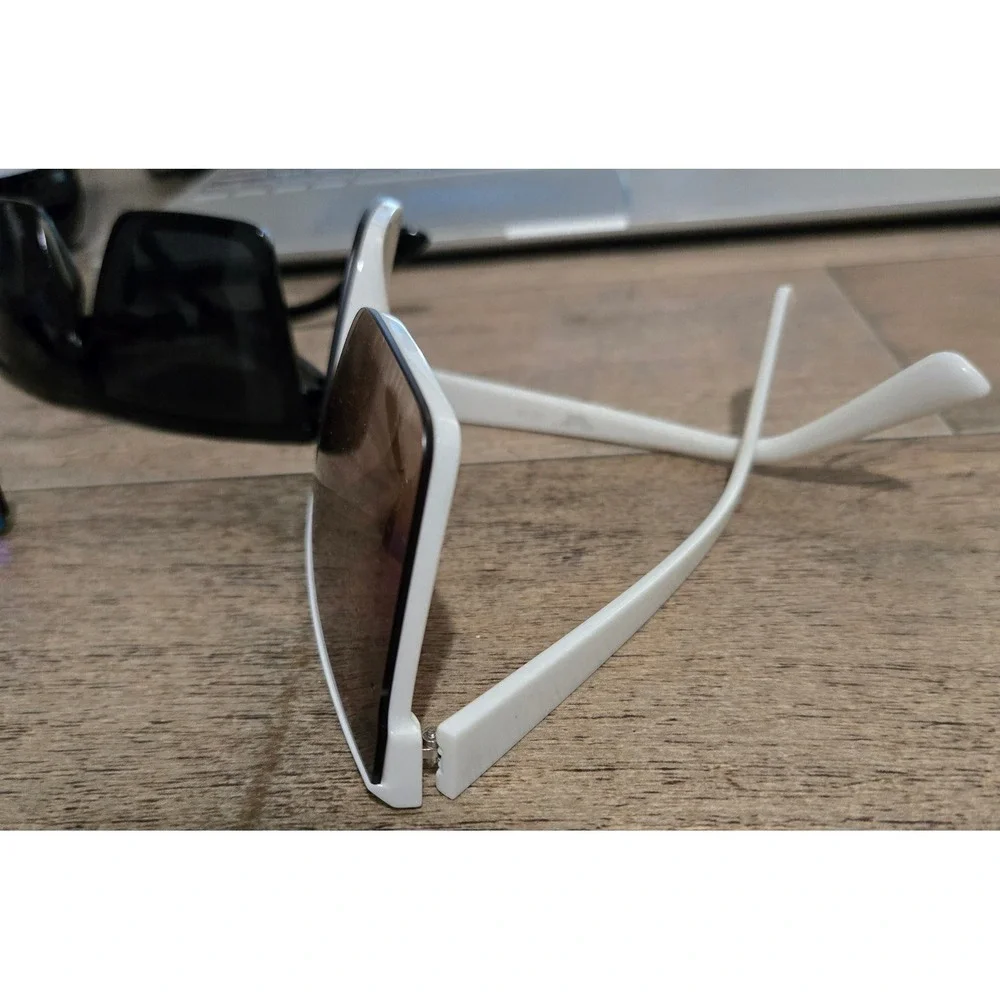 Fashion Sunglasses Bundle 4 Pairs Oversized Rimless Square Geometric Multi Color